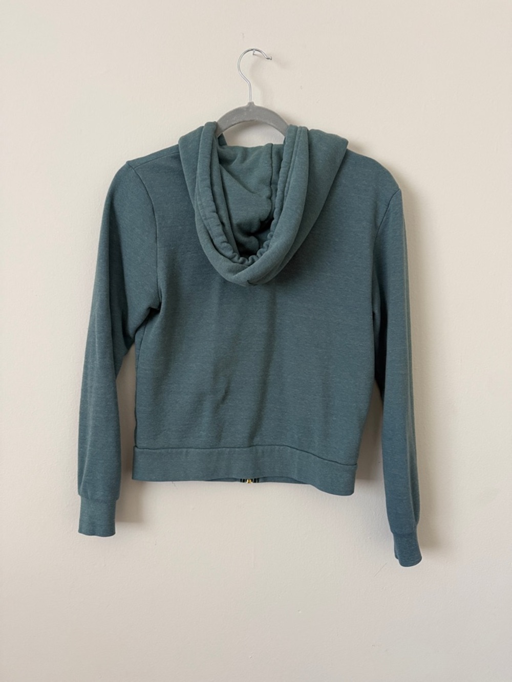Aviator Nation Teal Zip Hoodie with Rainbow Stripes - Picture 2 of 3